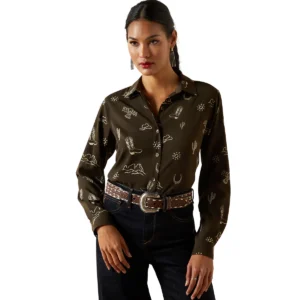 Ariat Women's Homestyle Long Sleeve Shirt - Layla Print