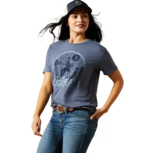 Ariat Wmns Desert Night Short Sleeve Tee - Chambray