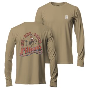 Pilbara Men's Rodeo Long Sleeve Tee - Golden Rough