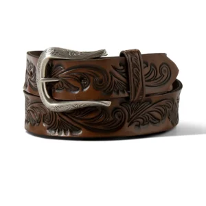 Ariat Women's Floral Embossed Belt - Brown