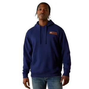 Ariat Men's Woodshop Stack Hoodie - Navy