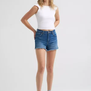 Wrangler Women's Cowboy High Rise Shorts - Juniper