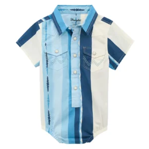 Wrangler Infant Blue Multi Romper