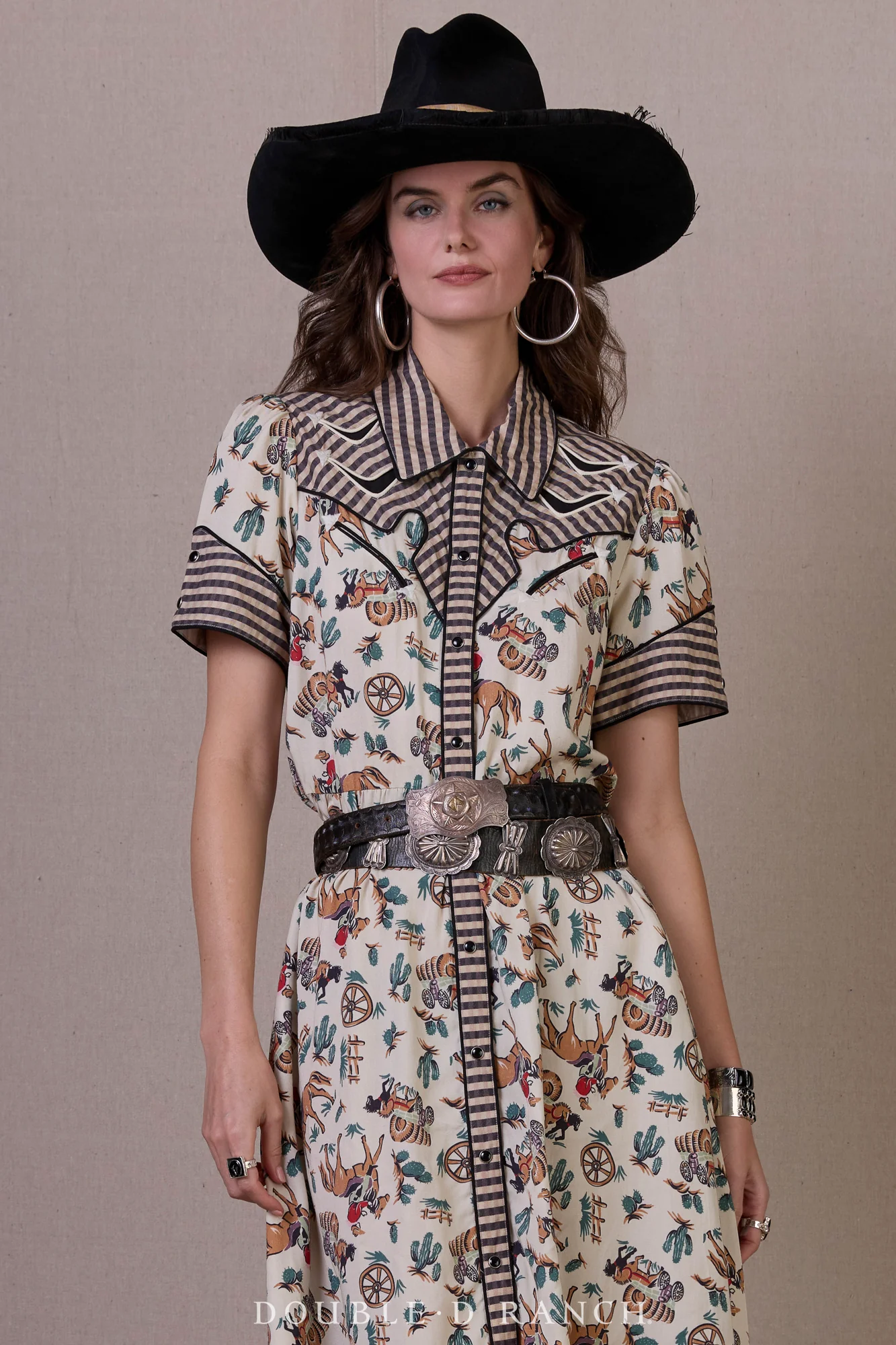 Double D Hardcore Western Dress - Print - Image 3