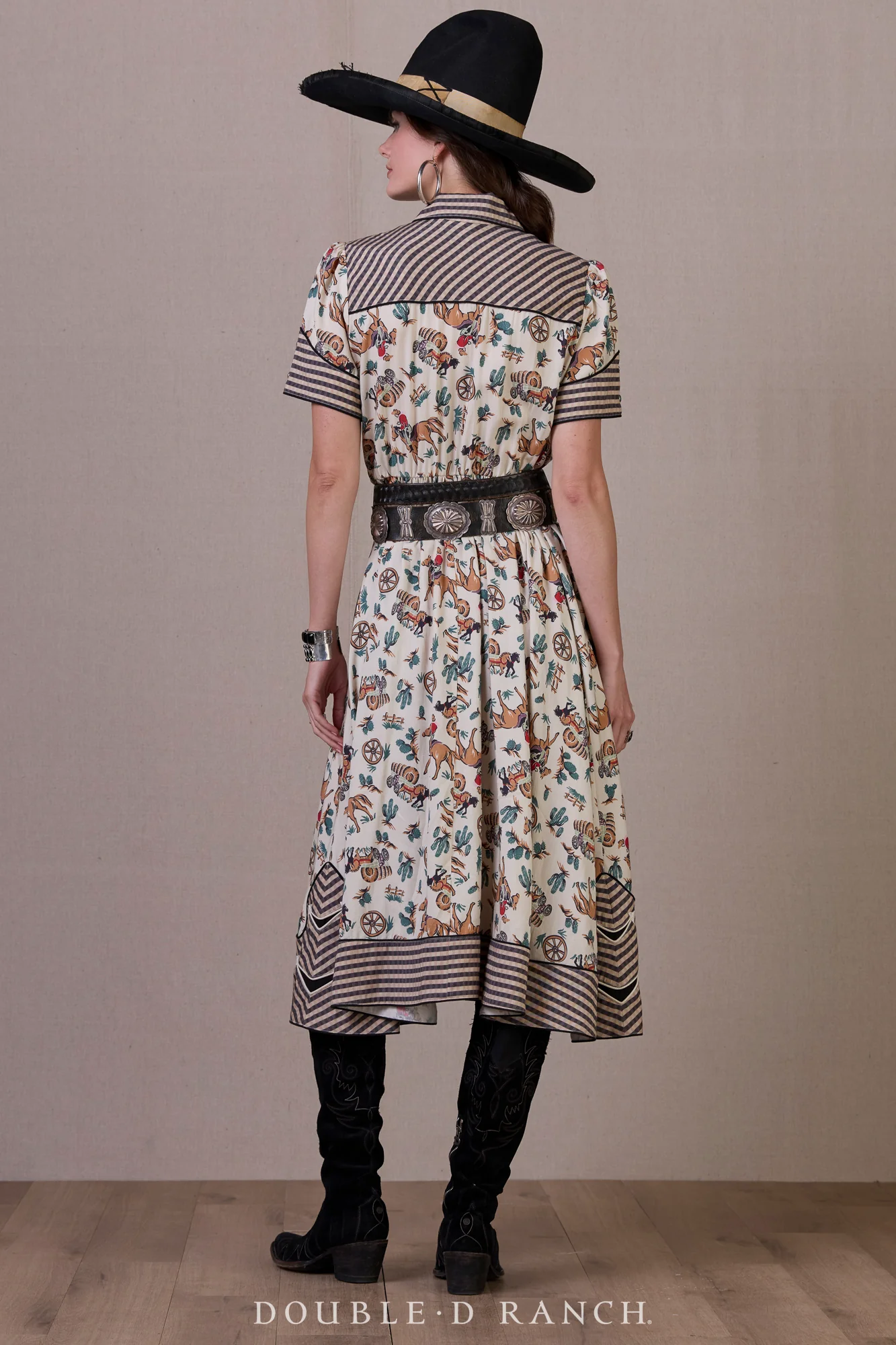 Double D Hardcore Western Dress - Print - Image 2