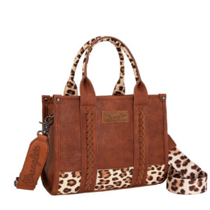 Wrangler Leopard Print Crossbody Bag - Tan