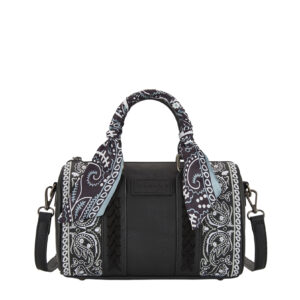 Wrangler Paisley Barrel Bag - Black