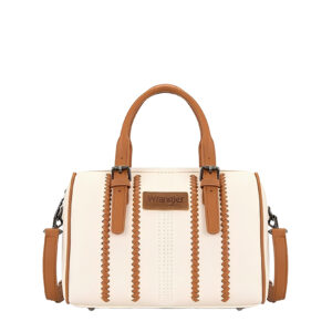 Wrangler Boston Stitch Barrel Bag - Natural/Tan