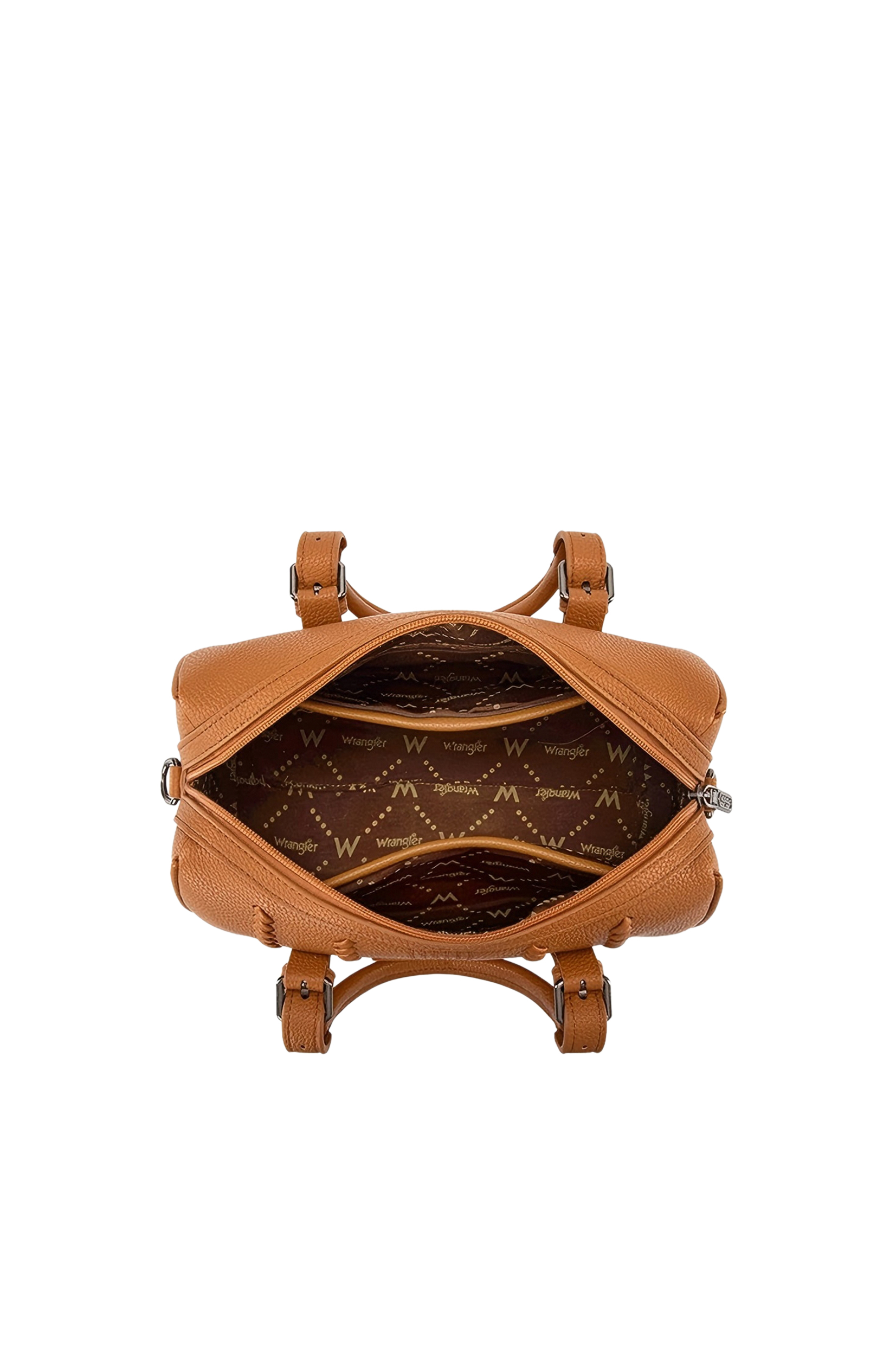 Wrangler Boston Stitch Barrel Bag - Tan - Image 2